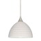 Besa Lighting Brella Cord Pendant, Chalk, Satin Nickel Finish, 1x5W LED 1XT-4679KR-LED-SN - alternate 1